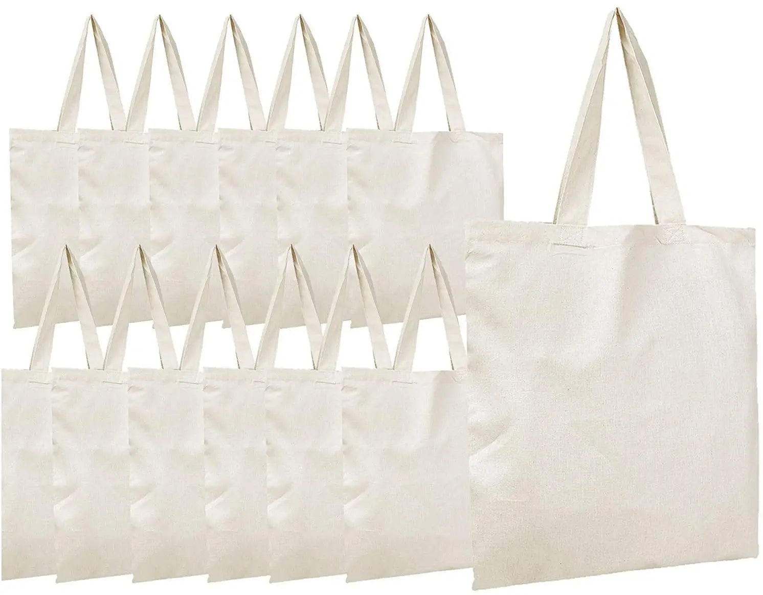 Blank Durable Multi-purpose Canvas Cotton Bags Medium Size Adjustable Buckle Custom Logo Advertising