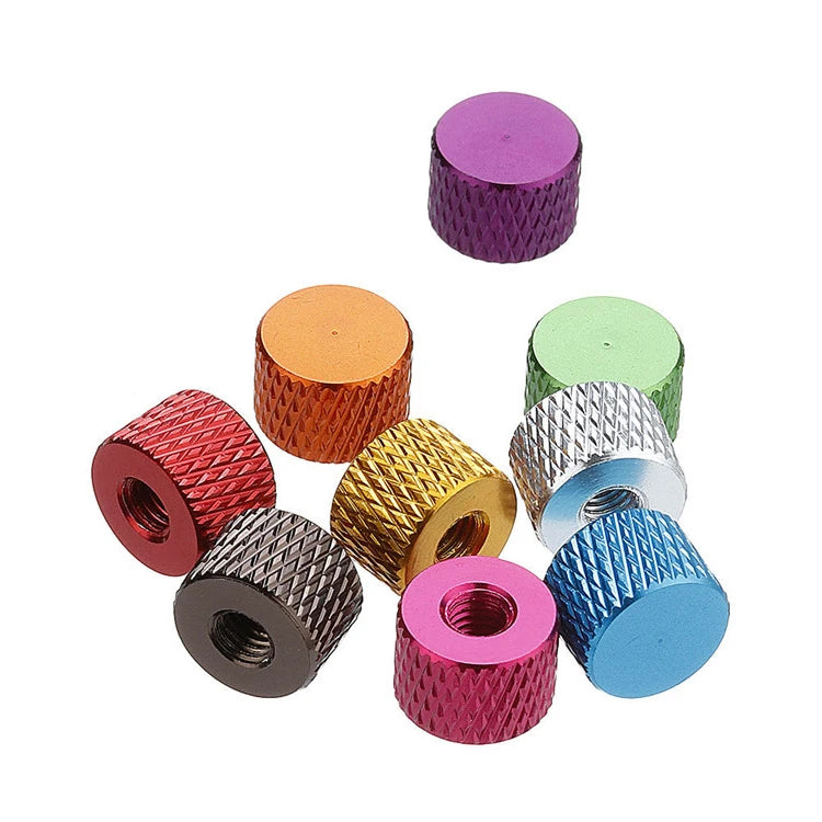 JB M4 15 Inch 20mm Nickel Plated Polished Brass Aluminum High Knurled Hand Adjusting Thumb Nut for Mining Applications