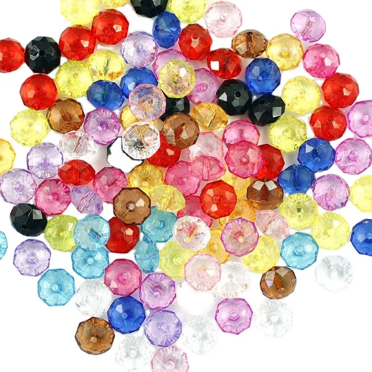 8mm Crystal Flat Beaded Bracelet Jewelry Beads DIY Beaded Material