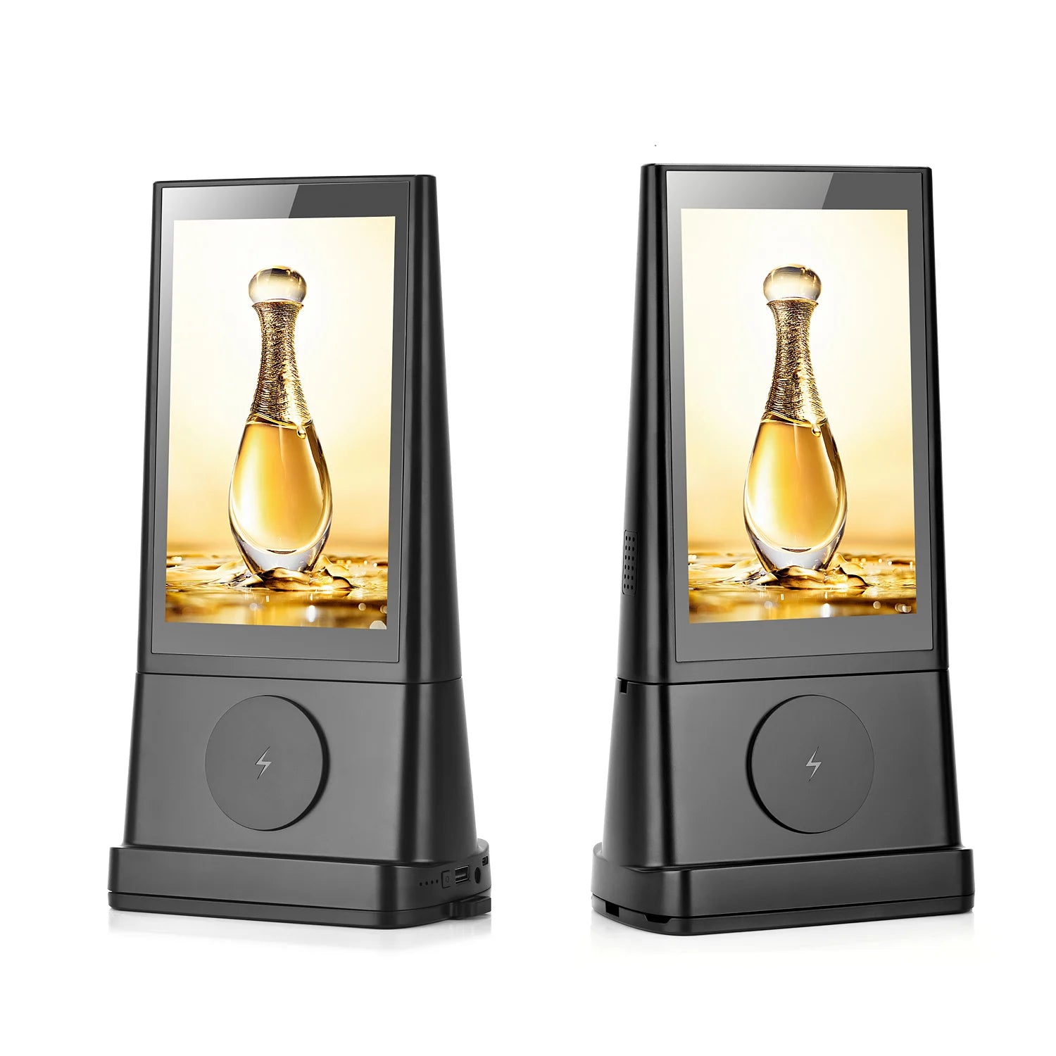 FYD-06 PX30 Chip CMS Remotely Control Android WiFi Table Stand Advertising Menu Holder Power Bank Display Digital Table Talkers
