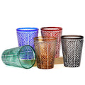 Luxury Kiriko Style 8oz Drinking Spirit Glass Cocktail Whisky Glass Cup Handmade Rock Glasses