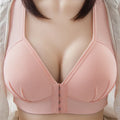 Plus-size Front Button Bra Thin Bra for Big Chest Women