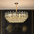 Hong Kong Style Light Luxury Crystal Living Room Chandelier Modern Master Bedroom Dining Room Lighting Indoor Decor