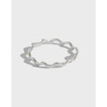 Fine 925 Sterling Silver Curve Wave Smart Ring Minimalist Thin Line Fashion Jewelry Rings Set Simple Women Rings for Girls Gift