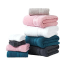 YongHo Modern Hot Sale Luxury 100% Pure White Cotton Jacquard Bath Hand Face Hotel Towel Set for Bathroom