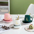 New Touch Hot Water Electric Heating Saucer Usb Smart Coffee Mug Cup Warmer Heater Ceramic Mug with Warmer Heating coaster
