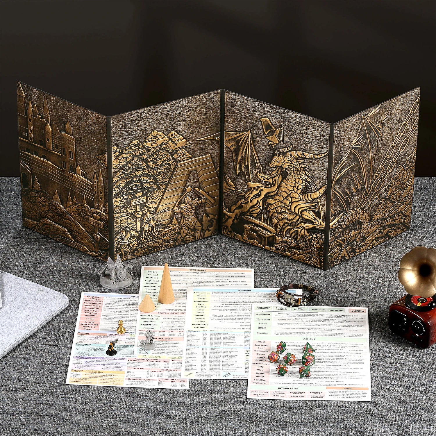 Custom Dungeon Master Screen DND DM Screen 5e 2024 D&D Dungeon Master's Screen for Dungeons and Dragons Pathfinder