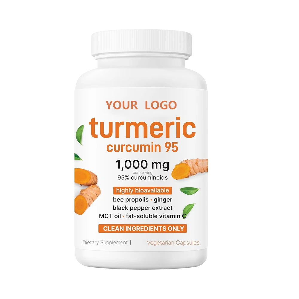 OEM/ODM Customizable Curcumin Capsules 6in 1 Pure Turmeric Curcumin 1000mg Complex for Men&women Support Joint &immune Health
