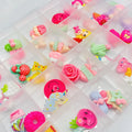 2022 New Arrival 3D DIY Resin Candy Flowers Rhinestone Nails Art Decorations
