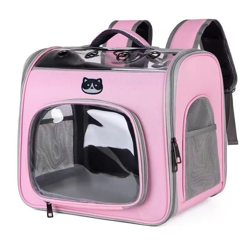 OEM ODM Large Capacity Oxford Backpack for Cat Travel Multi-Color Zipper Breathable Outdoor Fashion Pet Pocket Release New