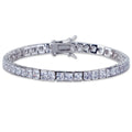 4mm 6mm Temperament Round Crystal Zircon Bracelets square Shape Copper Zircon Iced OutTennis Chain Bracelet Hip Hop Jewelry