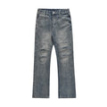 Men's Loose Fit Stonewashed Winter High Street Casual Denim Jeans