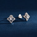 Wholesale Earrings Jewelry Rhodium Plated Cubic Zirconia Star Stud Earring 925 Sterling Silver Fine Jewelry Earrings