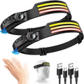LED Headlamp USB Rechargeable Flashlight Headlamps Camping Torch Work Light Head Lamp for Hiking Running Fishing Camping