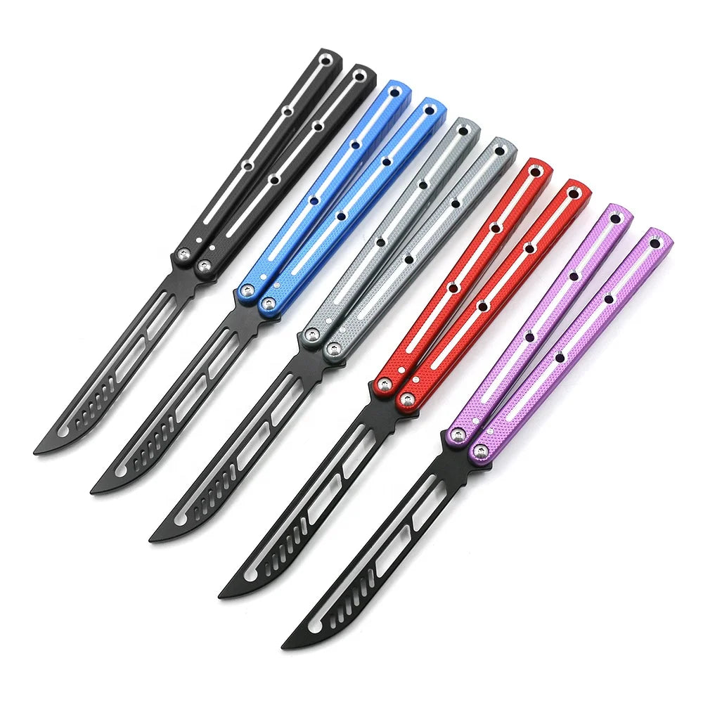 2023 in Stock  butterfly  Siren Balde Knife Hand Tool Swing Knife Customized Product 6063-T6 Aluminium Adult Gift