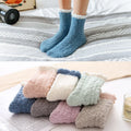 Wholesale Price Indoor Floor Socks 16 Colorful Women Sock Soft Warm Adults Fluffy Cozy Fuzzy Ankle Socks