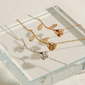 Costume Jewelry Beauty and the Beast Rose Flower Charm Bracelet Anklet 18k Gold Bracelet Women for Valentines Day Gift