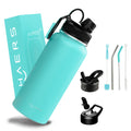 Haers Large Capacity Outdoor Sport Easy-to-clean Lid Double-Layer Stainless Steel Insulated Cold Water Bottle