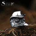 SS8-810R Steel Soldier Viking Stainless Steel Ring Bird Eye Silver Men Rings Stainless Steel Rings