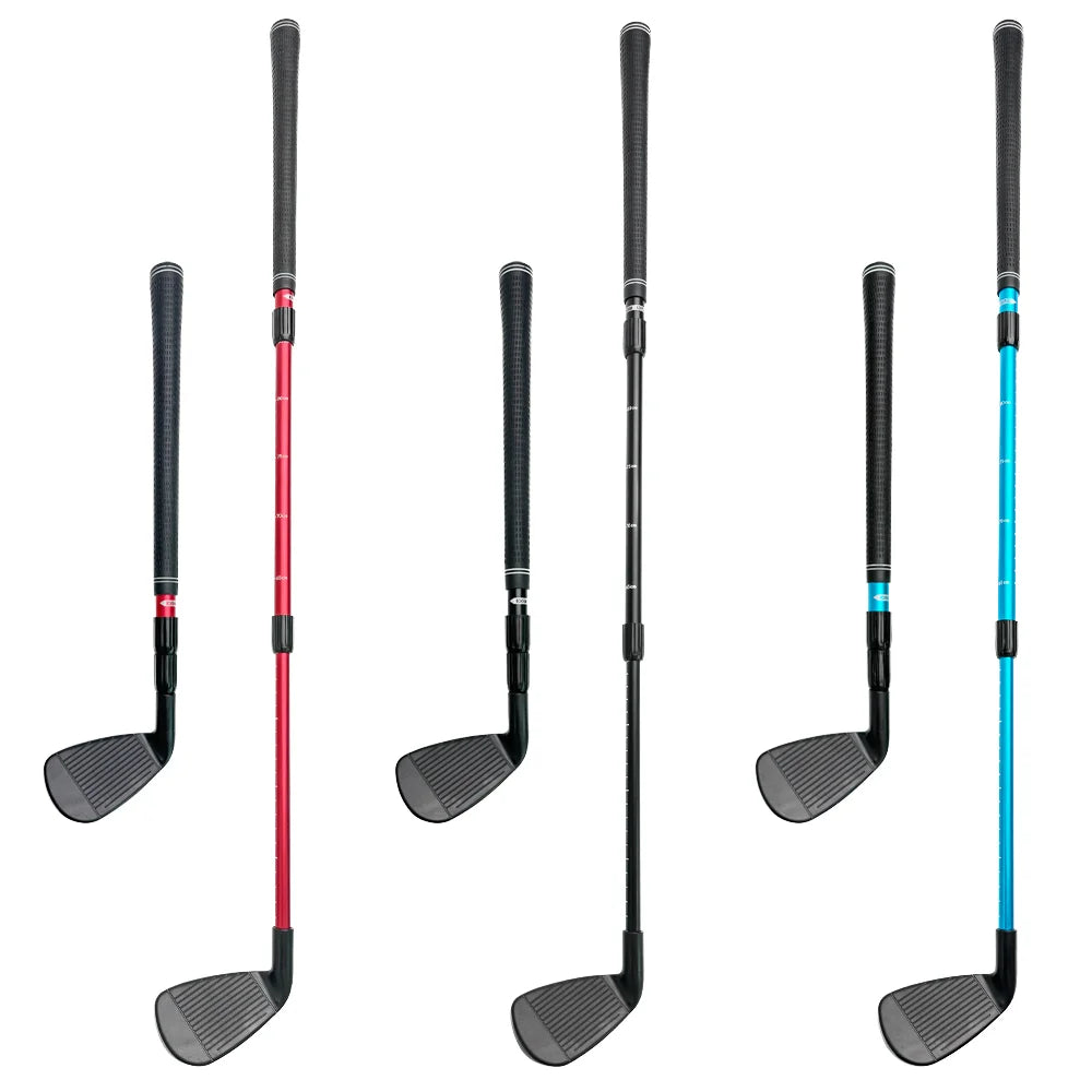 Right Handed Three-Section Telescopic Iron Golf Club Indoor Practice Slicing Model