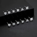 925 Sterling Silver Love Earrings Women's Light Luxury Star Earrings Light Luxury Women's Korean Earrings
