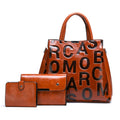 2022 New Simple Letter Large Capacity Ladies Messenger Handbag Women's Fashion Bags Set with Zipper Closure Durable