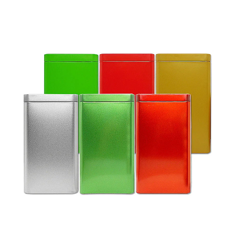 In Stock 80*80*110mm Tall Luxury Custom Tinplate Frosted Watch Box for Tea Money Candy Chocolate Pastry Cookie Lollipop MegaBDM
