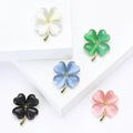 Custom Mini Clover Brooch Pins Wedding Engagement Children's Luxury Women's Lapel Pin Badge