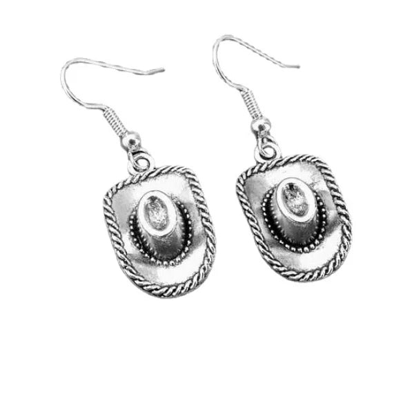 Retro Alloy Cowboy Hat Silver Alloy Wholesale Jewelry Necklace Set