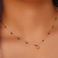Waterproof 18K Gold Plated Jewelry Sea Shell Necklace Stainless Steel Shell Necklace Choker Women