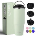 4 in 1 Stainless Steel Double Wall Vacuum Cup Travel Coffee Mug Tumbler with Handle