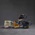 Creative Ceramic Coffee Mug Modern Irregular Shaped High Color Value Kiln Change Water Cup Cross-Border Supply House Silent Wind
