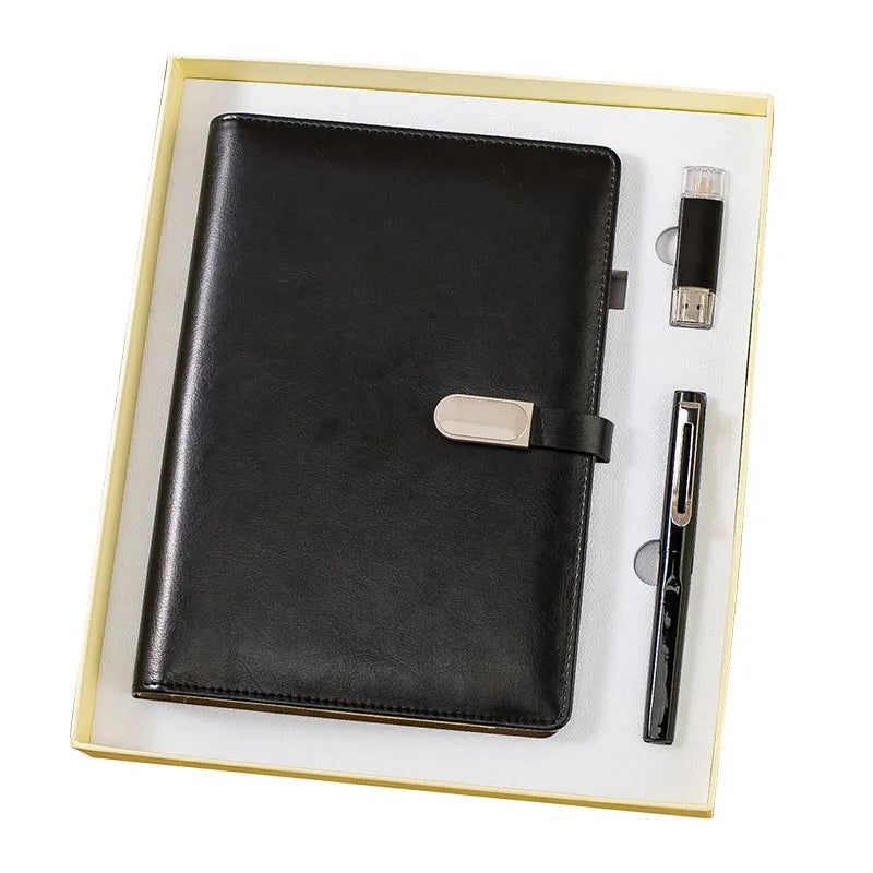 3-in-1 Islamic Wedding Gift Set A5 Loose Leaf Notebook 16GB USB Flash Drive Pen Bulk Gifts Cost-Effective