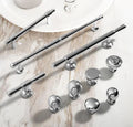 Hot Sale Polished Silver Chrome Cupboard Kitchen Cabinet Furniture Brass Handle Knob