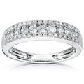 CAOSHI Sliver Color Women's Zircon Band Manufacture Simple Full Round CZ Zirconia Engagement Wedding Band Rings Zircon Women