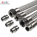 High Pressure SS304/SS316 Flexible Corrugated Metal Hose Assembly with Braided Design 30MPa -196C-400C Corrosion Resistant