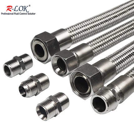 High Pressure SS304/SS316 Flexible Corrugated Metal Hose Assembly with Braided Design 30MPa -196C-400C Corrosion Resistant