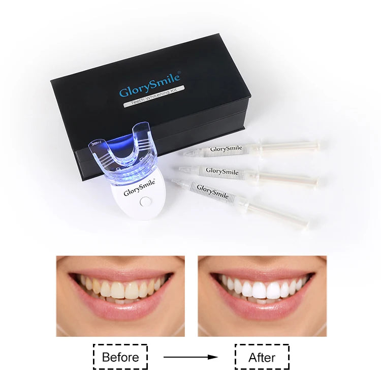 CE Approved No Peroxide Whitening Teeth Kits Private Logo Home Use Teeth Whitening LED Kit Wireless