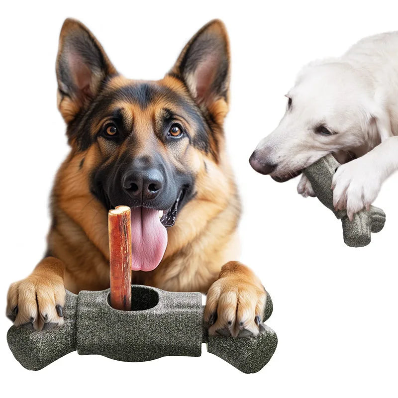 USMILEPET Hot Sale Plastic Endurance Squeaky Chew Toys Large and Medium-sized Dog Chew Bone Holder Dog Toy for Pets