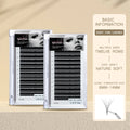 Lash Trays Wholesale Matte Dark Black Volume Silk Eyelash Extensions Individual Cashmere Lash Extension Supplies