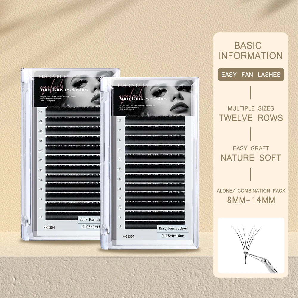 Lash Trays Wholesale Matte Dark Black Volume Silk Eyelash Extensions Individual Cashmere Lash Extension Supplies