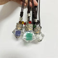 3ml Perfume Pendant Car Vent Clip Air Freshener Diffuser Hanging Glass Fragrance Bottle Heart Shape Crystal Perfume Bottles