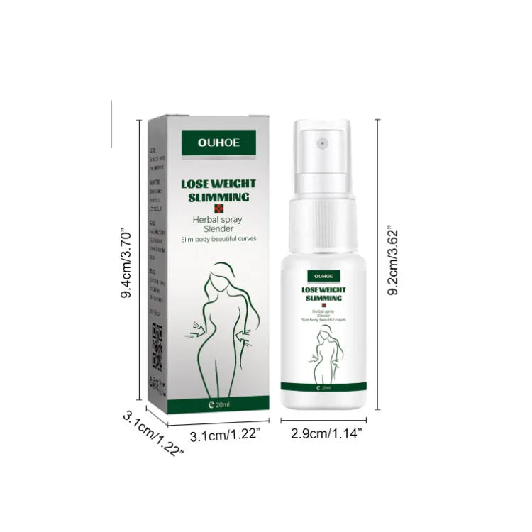 Hot Selling Herbal Spray Slender Body Slimming Instant Fast Weight Loss Body Slimming Spray OEM