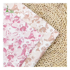 100% Cotton Abstract Flower Printed Fabrics New Designs Lightweight Poplin Fabric for Garment for Shirts Covers Toys Boys Girls