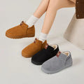 Women Men  Couple Winter Micro Suede Thick Plush Fur Warm Snow Boot Indoor Outdoor Shoe