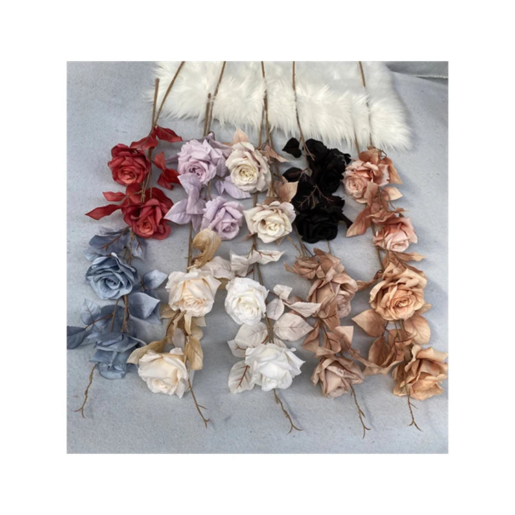 Best Price China Manufacture Quality Quality Ground Cloth 2-head Alice Rose Decoration Cadburys Red Roses