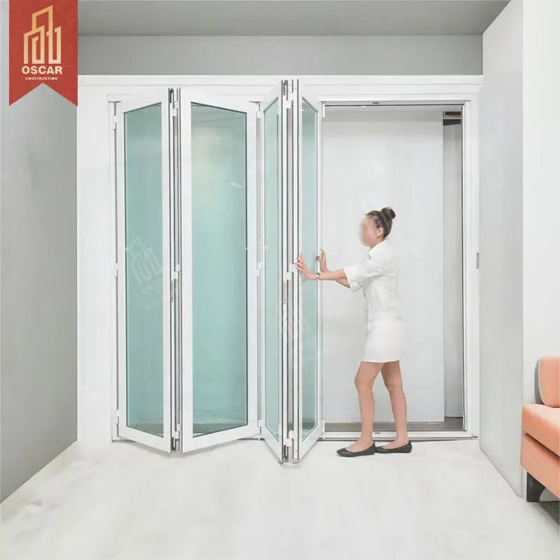 Nd Aluminium Folding Doors 2000Cm Space Saving Quiet Operation Modern Sleek Premium Quality Home Office Villa Patio Folding Door
