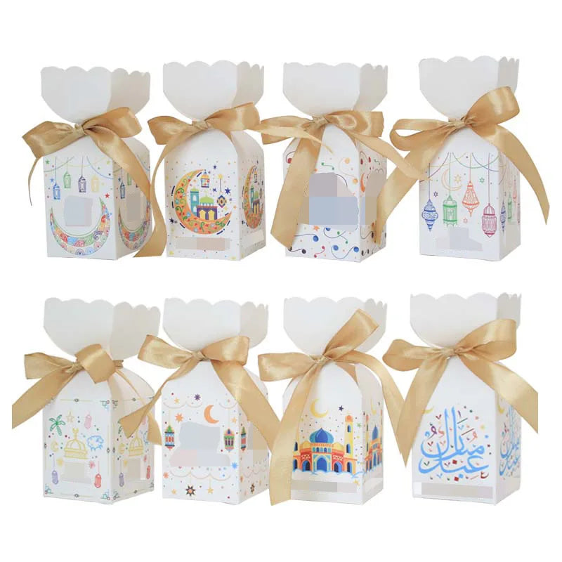 Eid Candy Box Moon Castle Packaging Paper Box Vase Festival Party Packaging Paper Box