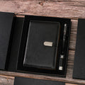 Business Office Notebooks Cover Manufacturer New USB Flash Drive + Pen + Notebook A5 Combination Gift with logo