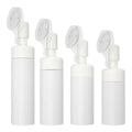 Silicone Brush Facial Cleanser Bottle Mousse Foaming Bottles Round Foam Pump Bottle